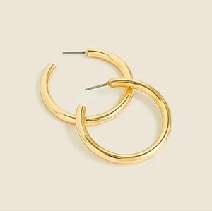 J. Crew Chunky Gold Hoop Earrings